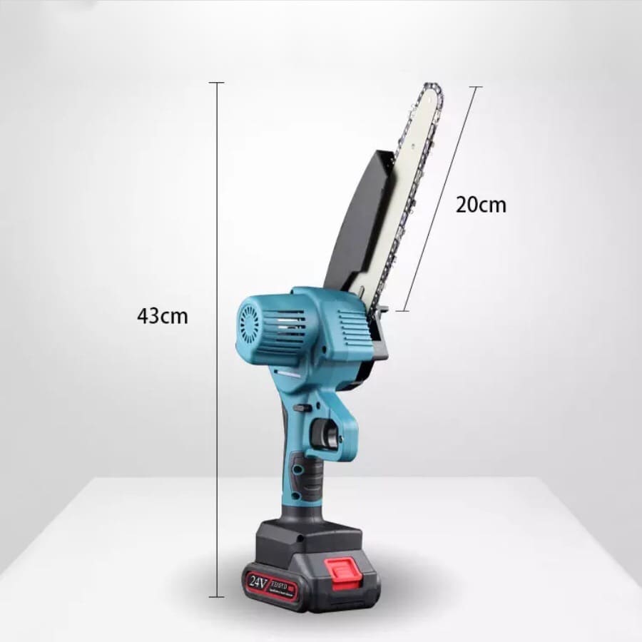 Mini tronçonneuse électrique avec batterie 24V - Purepelis