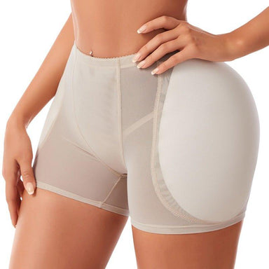 Culotte Push-Up Rembourrée Dentelle – Hip Enhancer Sculptant Invisible Femme – Noir / Beige